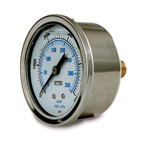 Stainless Steel Back Mount Pressure Gauge