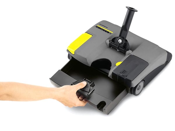 Karcher EB 30/1 Battery Waste Receptacle Being Removed
