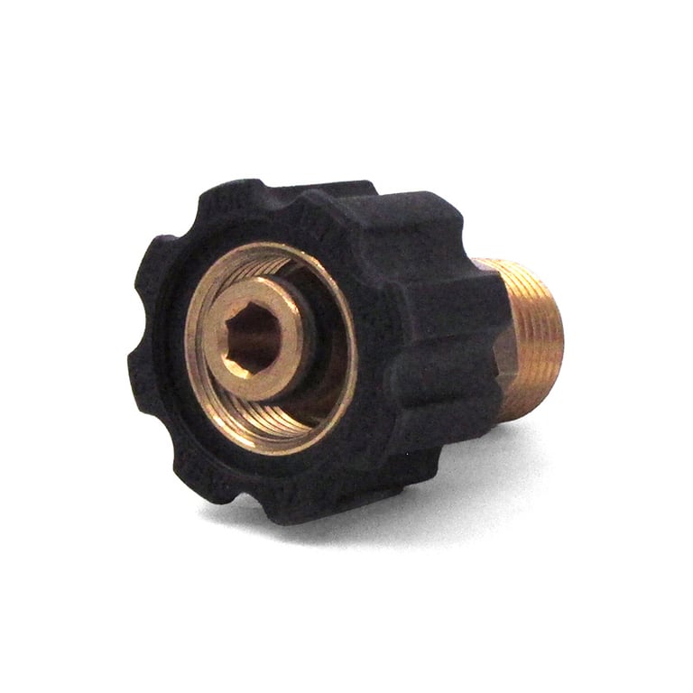 M22 F x 1/2" MPT Twist Coupler, Brass - 8.709-533.0