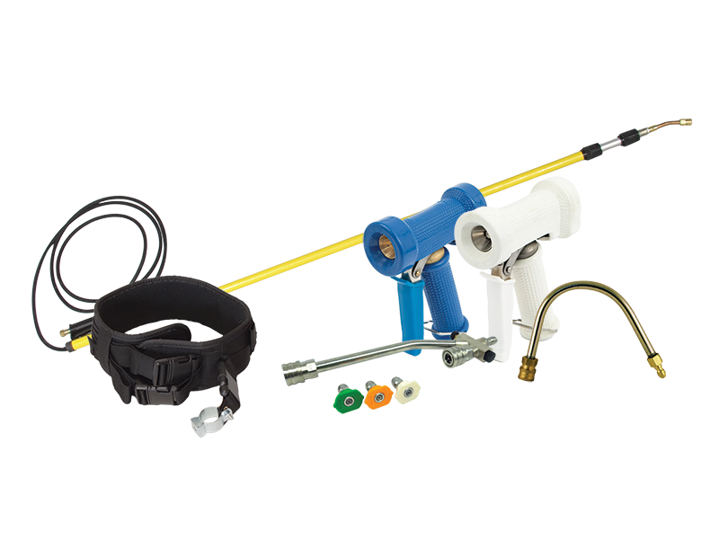 Extention Wand, Washdown Guns, Dual Connector Valve and Gutter Cleaner