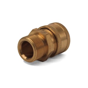 M22 M x 3/8" QC Twist Coupler, Brass - MTM24.0447