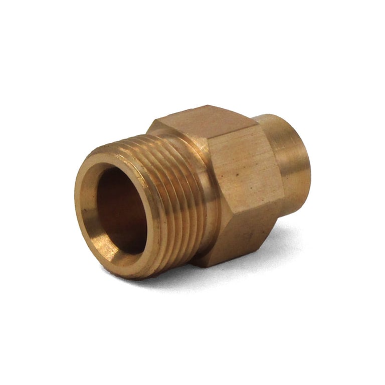 M22 M x 1/4 in FPT Brass Twist Coupler Plug - 8.709-540.0
