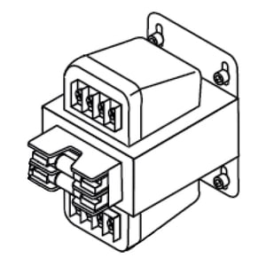 240V/480V to 120V/240V Step-Down Transformer Illustration - 9.802-550.0