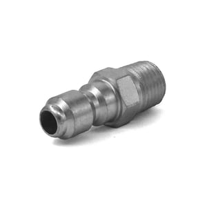 Foster Stainless 1/4 inch QC Nipple x MPT - 8.709-486.0