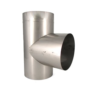 8" Diameter Waste Oil Heater Vent Tee