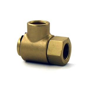 90° Brass Swivel F x F