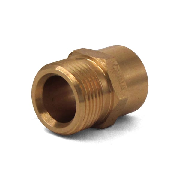 M22 M x 3/8" FPT Twist Coupler Nipple, Brass - 8.709-546.0