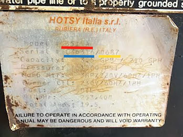 Hotsy Tag 0687