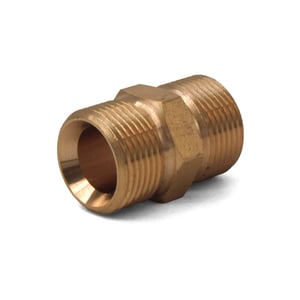 Brass M22 M x M22 M Twist Seal Nipple - 24.0024