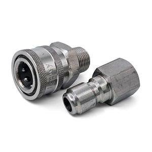 3/8" Stainless Steel Quick Coupler Set