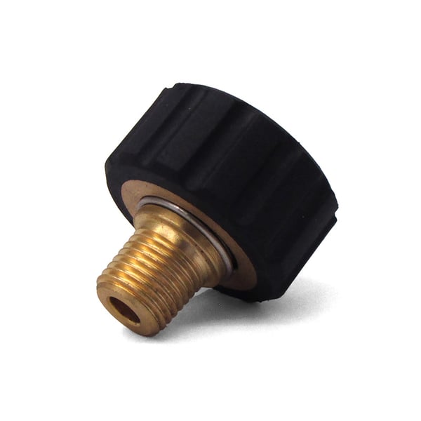 1/4 in MPT x M22 F Brass Twist Coupler - 9.802-173.0