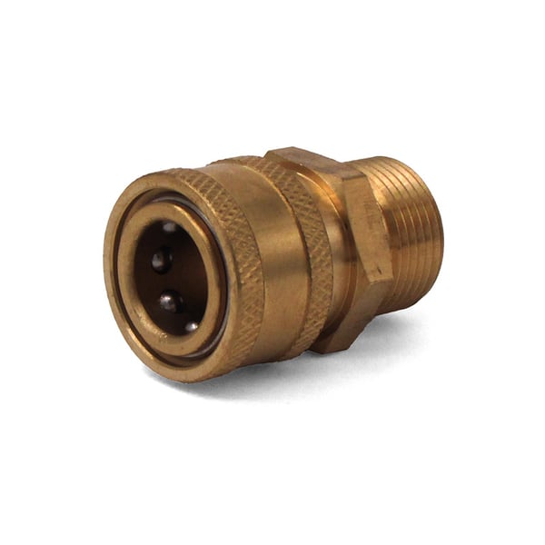 3/8" QC x M22 M Twist Coupler, Brass - MTM24.0447