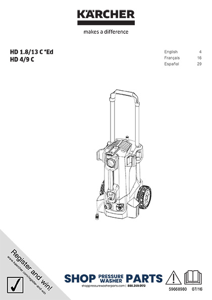 Karcher HD Compact Class Operator Manual