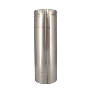 Vent Pipe, 8" x 24" Stainless Steel, 24 Gauge
