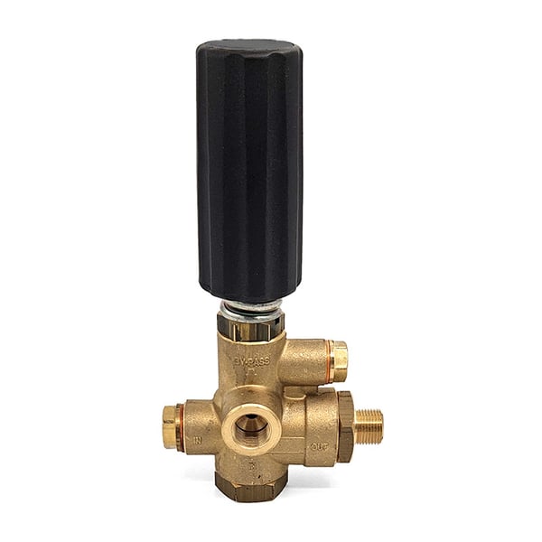 LG Unloader Valve with Black Knob - 2900 PSI 6.6 GPM