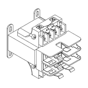 208V/230V/460V to 24V/115V Step-Down Transformer Illustration - 9.803-662.0