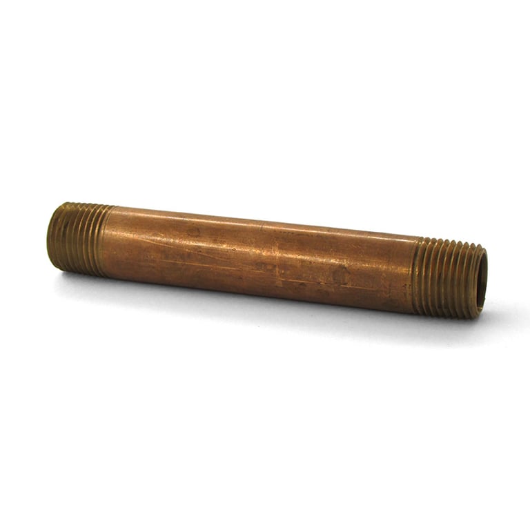 1/2" x 5" Brass Nipple - Clean Burn 32446