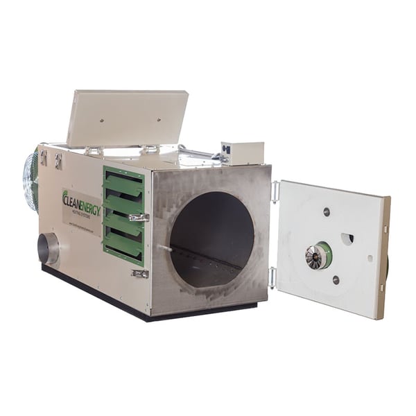 Clean Energy CE-140 with Open Furnace Door
