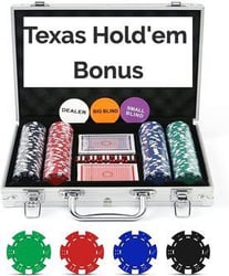 Texas Hold'em bonus casino card game poker set