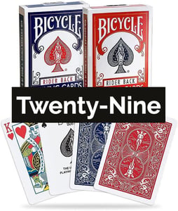 ◆◆ CD 29～Twenty-nine ◆◆ Twenty-Nine (29) Card Game – Rules & Scoring