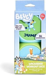 Bluey Wackadoo Dice game box