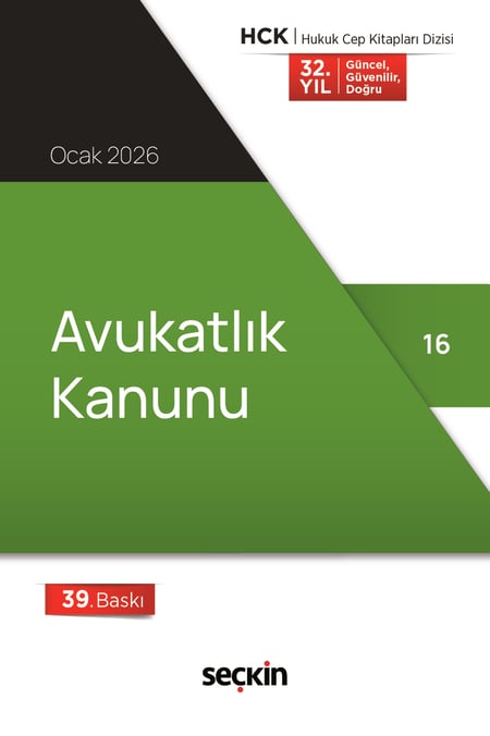 Avukatlık Kanunu (Cep Kitabı) Seçkin Yayıncılık  - Kitap