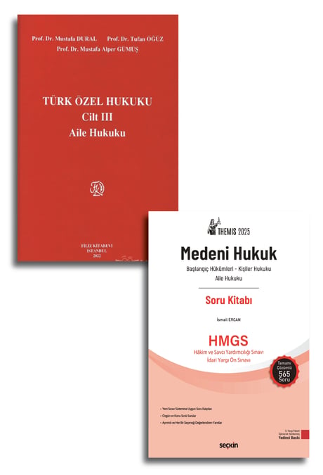 Türk Özel Hukuku (Aile) Seti (Eylül 2025) Prof. Dr. Mustafa Dural, Prof. Dr. Tufan Öğüz, Prof. Dr. Mustafa Alper Gümüş, İsmail Ercan 
