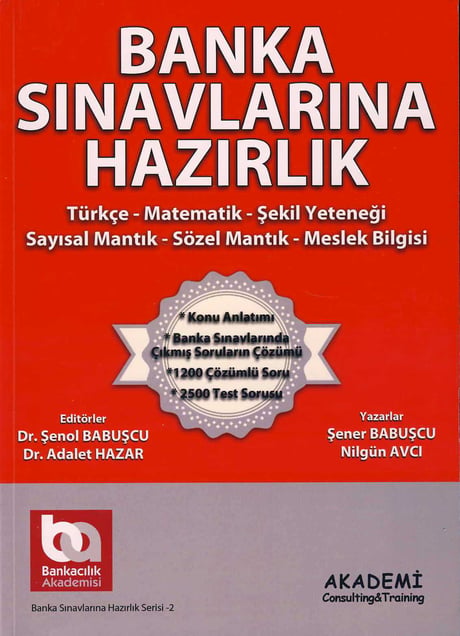 Banka Sınavlarına Hazırlık (Şekil Yeteneği)
 Şenol Babuşcu, Adalet Hazar  - Kitap