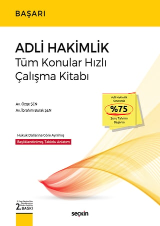 BAŞARI – Adli Hakimlik Tüm Konular Hızlı Çalışma Kitabı