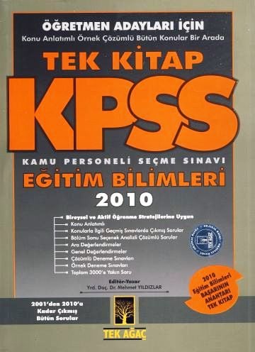 KPSS Eğitim Bilimleri Tek Kitap Mehmet Yıldızlar  - Kitap