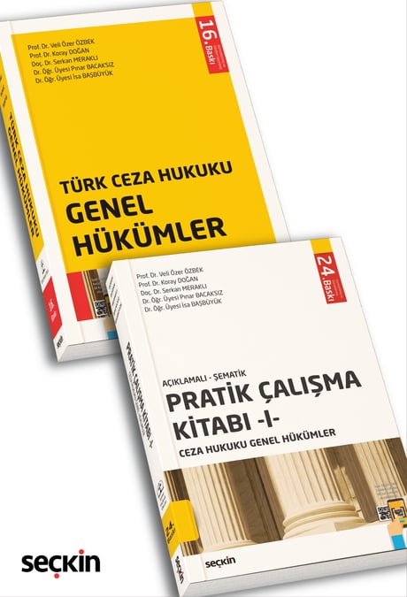 Ceza Hukuku Genel Hükümler (2'li Set)  Ekim 2025 Prof. Dr. Veli Özer Özbek, Prof. Dr. Koray Doğan, Doç. Dr. Serkan Meraklı, Dr. Öğr. Üyesi Pınar Bacaksız, Dr. Öğr. Üyesi İsa Başbüyük 