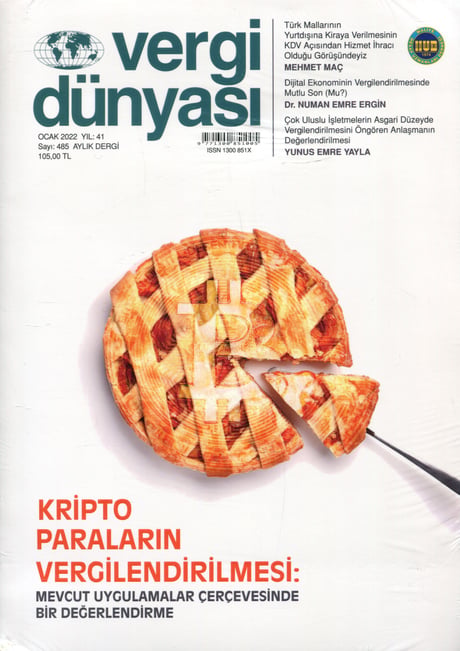 Vergi Dünyası Dergisi Ocak 2022 Münever Yeğin 