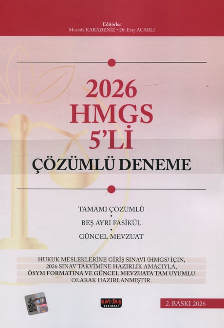  HMGS 5'li Çözümlü Deneme Sınavı Mustafa Karadeniz, Dr. Eray Acarlı  - Kitap