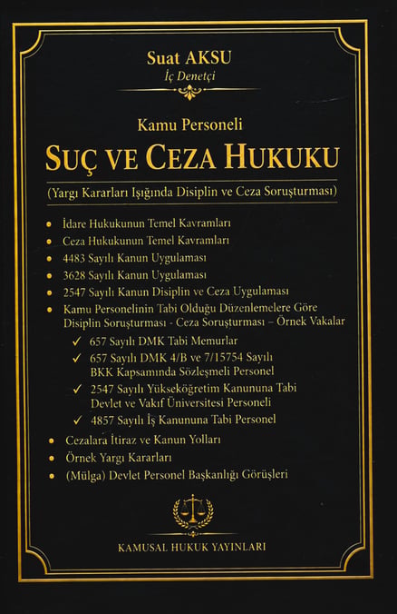 Kamu Personeli Suç ve Ceza Hukuku Suat Aksu  - Kitap