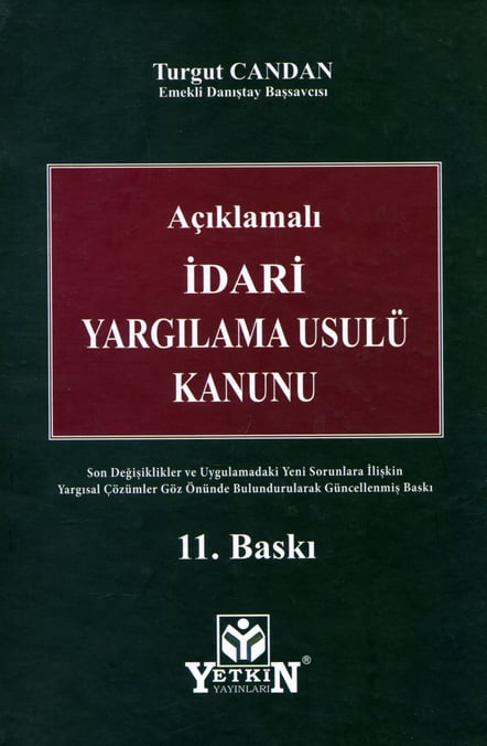 İdari Yargılama Usulü Kanunu Turgut Candan  - Kitap