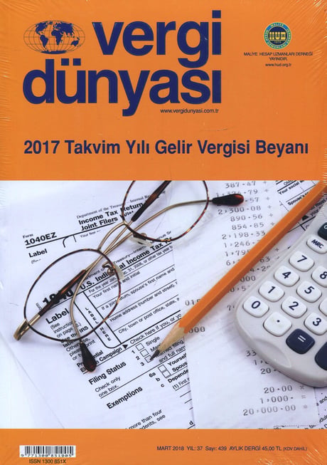 Vergi Dünyası Dergisi Mart 2018 Münever Yeğin 
