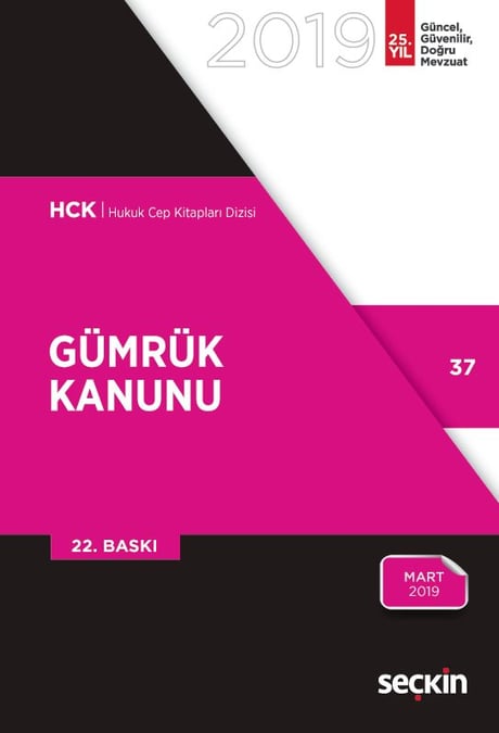 Gümrük Kanunu Seçkin Yayıncılık  - Kitap