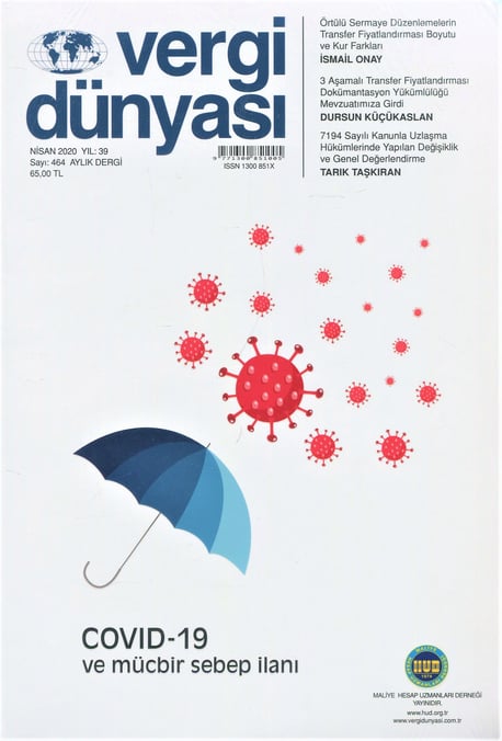 Vergi Dünyası Dergisi Nisan 2020 Münever Yeğin 