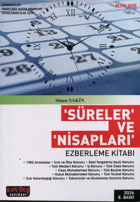 Süreler ve Nisapları Ezberleme Kitabı Sinan Sakin  - Kitap