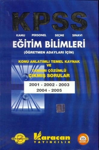 KPSS Eğitim Bilimleri (Öğretmen Adayları İçin) Yazar Belirtilmemiş  - Kitap