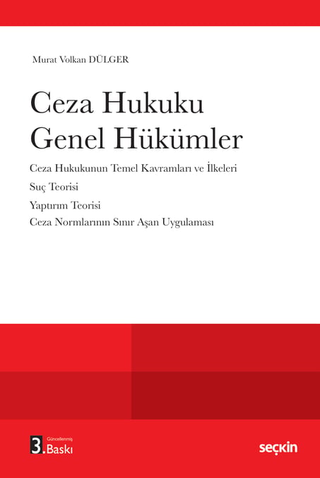 Ceza Hukuku Genel Hükümler Prof. Dr. Murat Volkan Dülger  - Kitap