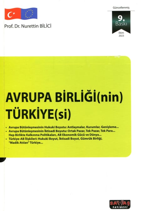 Avrupa Birliği(nin) Türkiye(si) Prof. Dr. Nurettin Bilici  - Kitap