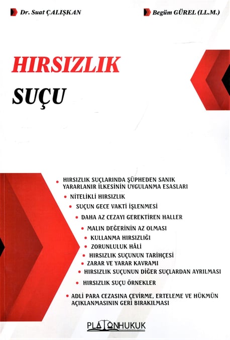 Hırsızlık Suçu Dr. Suat Çalışkan  - Kitap