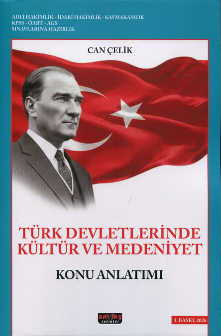 Türk Devletlerinde Kültür ve Medeniyet Konu Anlatımı Can Çelik  - Kitap