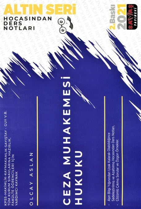 Altın Seri Ceza Muhakemesi Hukuku Hocasından Ders Notları Olcay Aslan  - Kitap