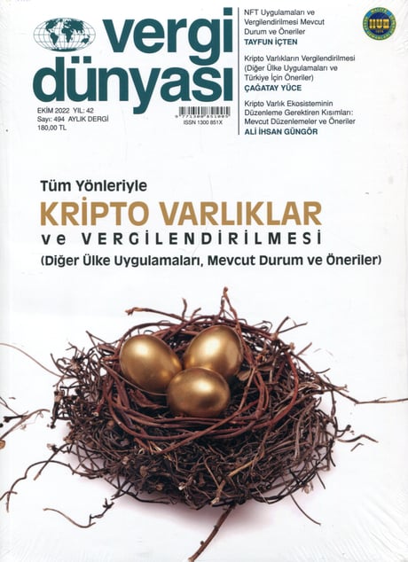 Vergi Dünyası Dergisi Ekim 2022 Münever Yeğin 