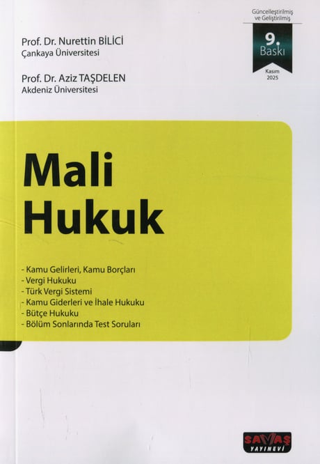 Mali Hukuk Prof. Dr. Nurettin Bilici, Prof. Dr. Aziz Taşdelen  - Kitap