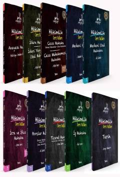 İmtiyaz Adli Hâkimlik Ders Notları 10'lu Set Metin Kaya, Erhan Güneş, Ali Sakinci, Bahadır Erkol, İbrahim Akdoğan, İlke Açan, Derya Yılmazer  - Kitap