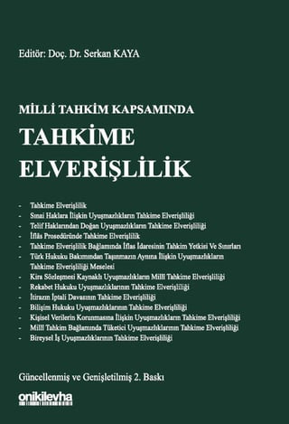 Milli Tahkim Kapsamında Tahkime Elverişlilik