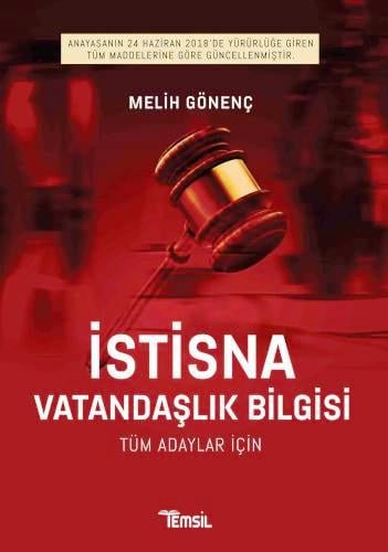 İstisna Vatandaşlık Bilgisi Tüm Adaylar İçin Melih Gönenç  - Kitap